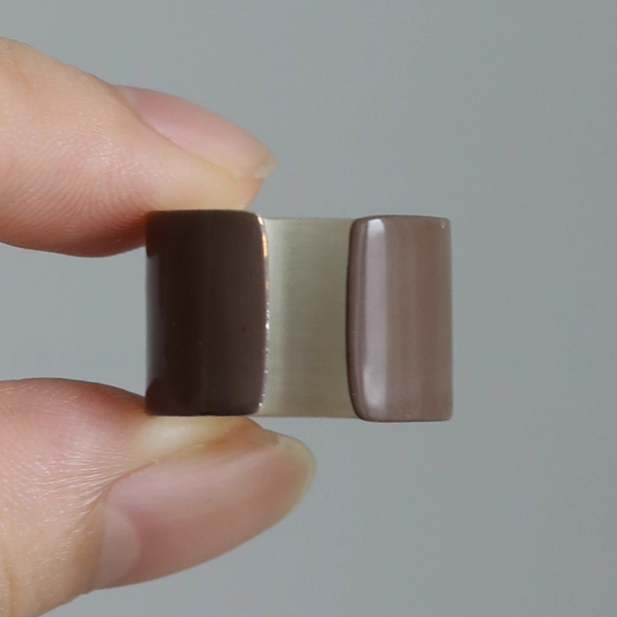 LacLume Butterfly Lacquer Gold HandPainted Butterfly Purple 925 Silver Ring