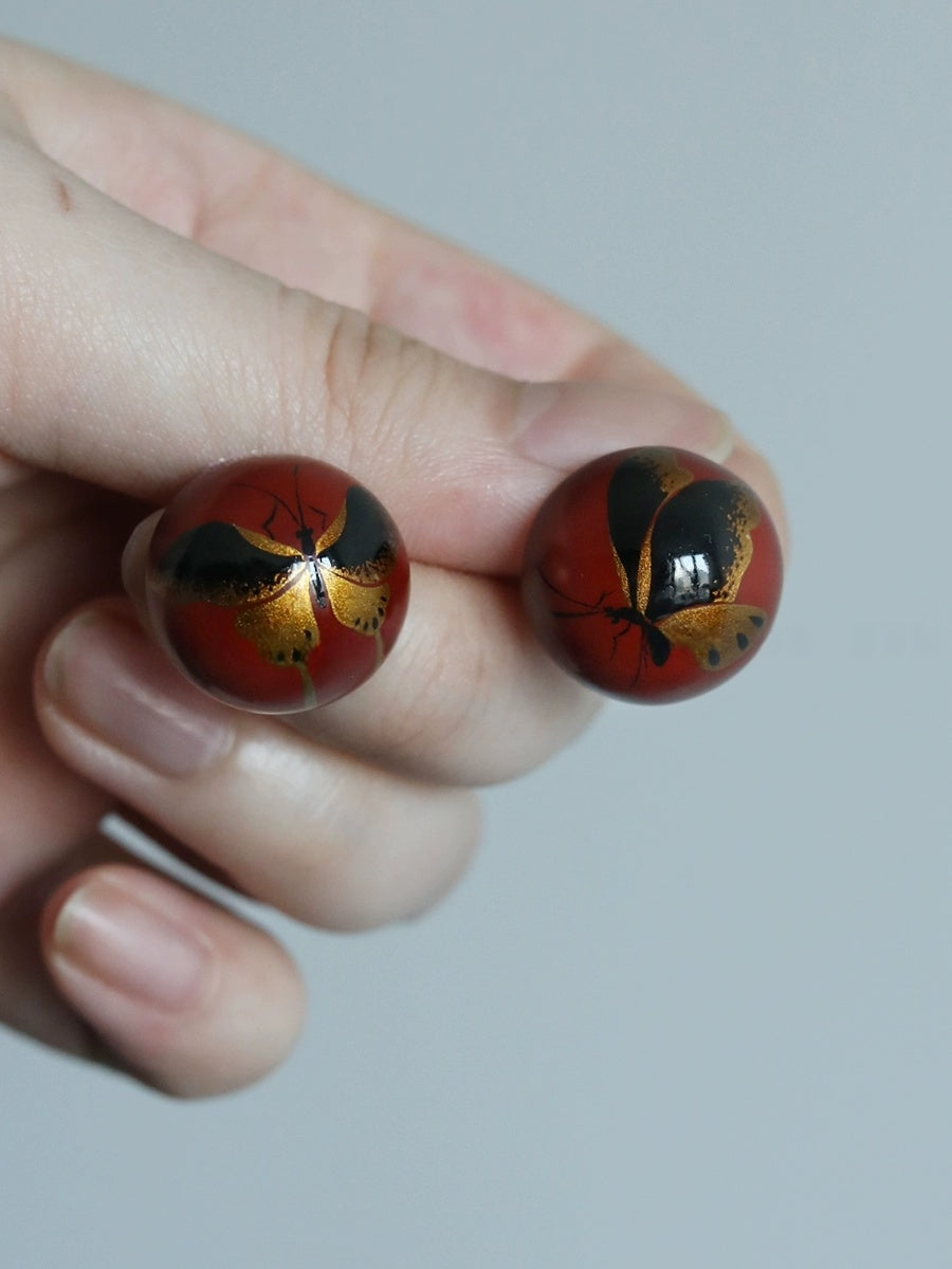 LacLume Autumn Butterflies handmade jewelry