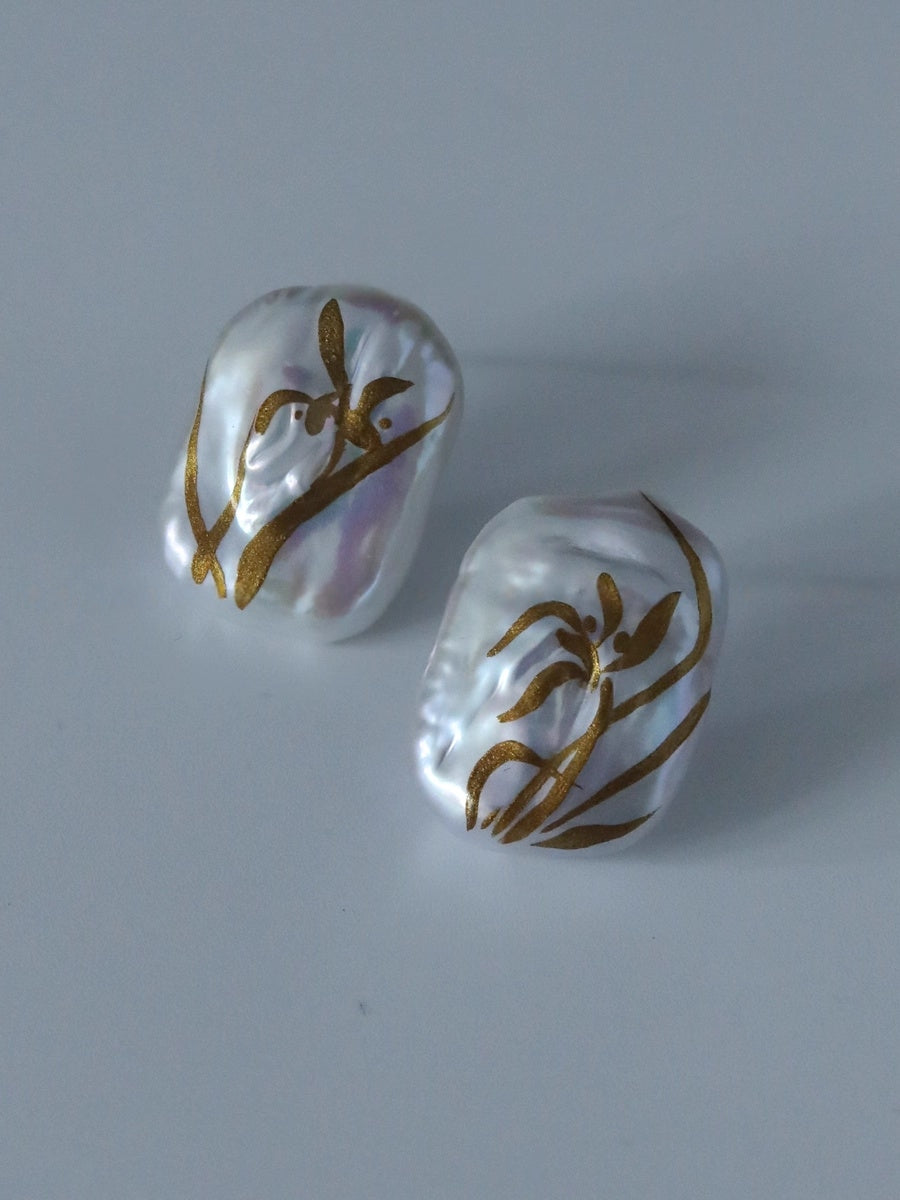 LacLume Pearl Orchid handmade jewelry