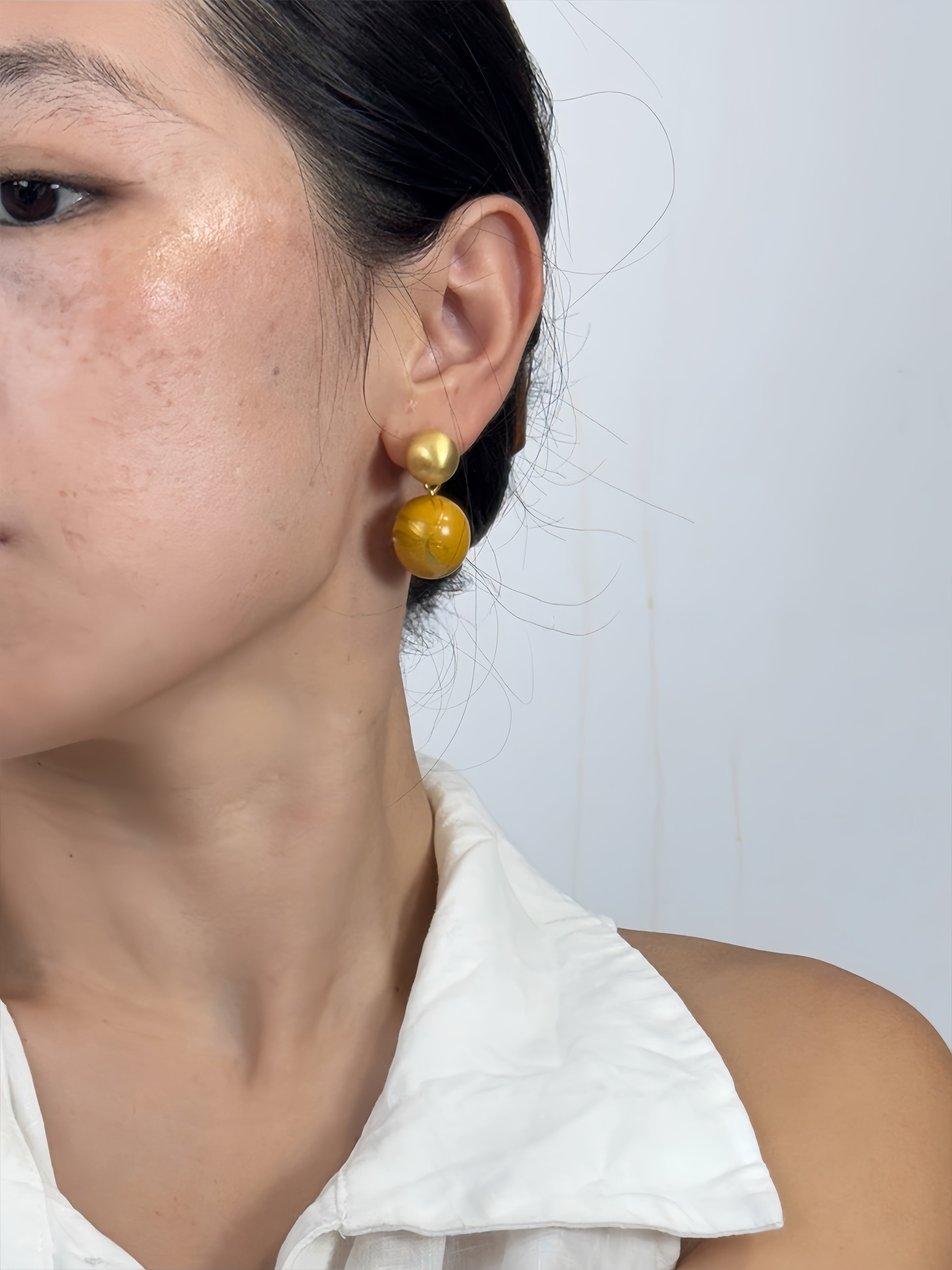 LacLume Earrings Firefly Summer handmade lacquer jewelry