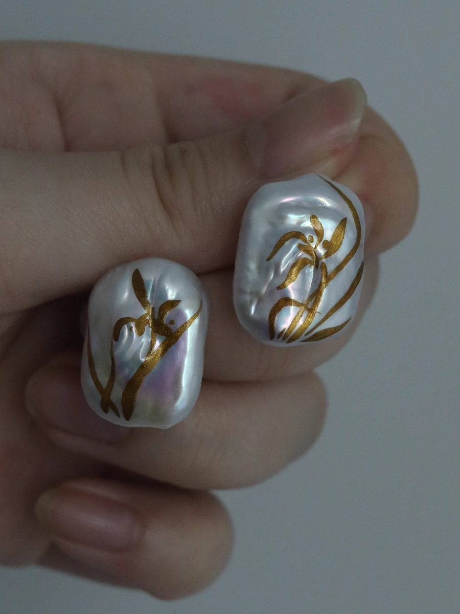 LacLume Pearl Orchid handmade jewelry