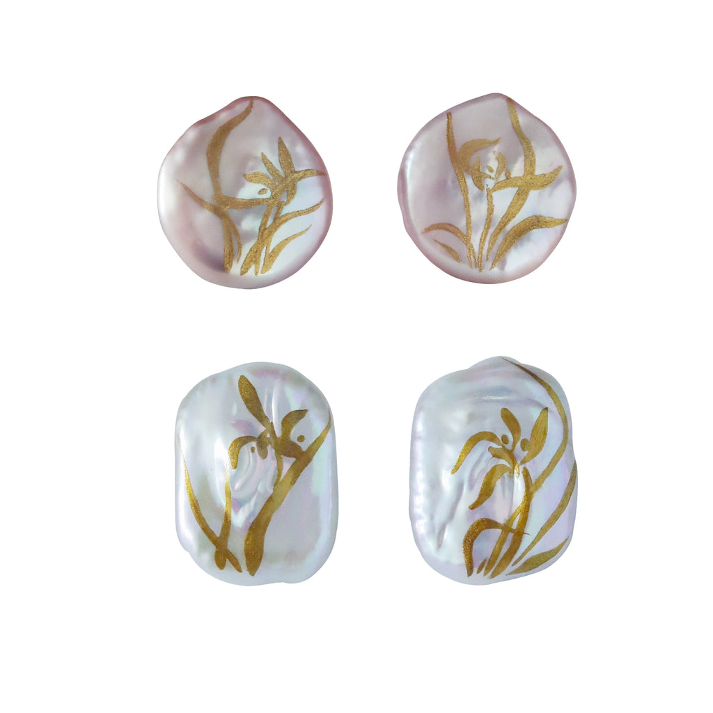 LacLume Pearl Orchid handmade jewelry