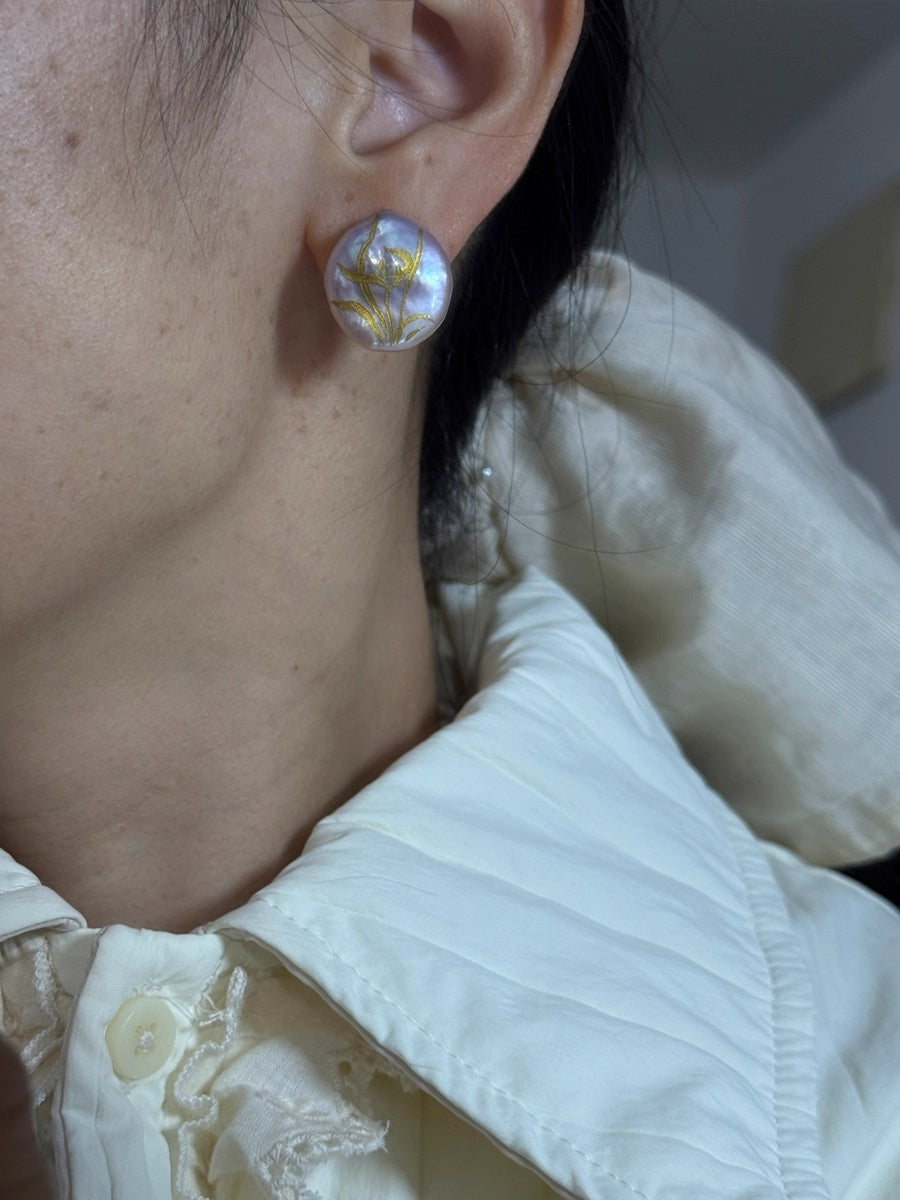 LacLume Pearl Orchid handmade jewelry