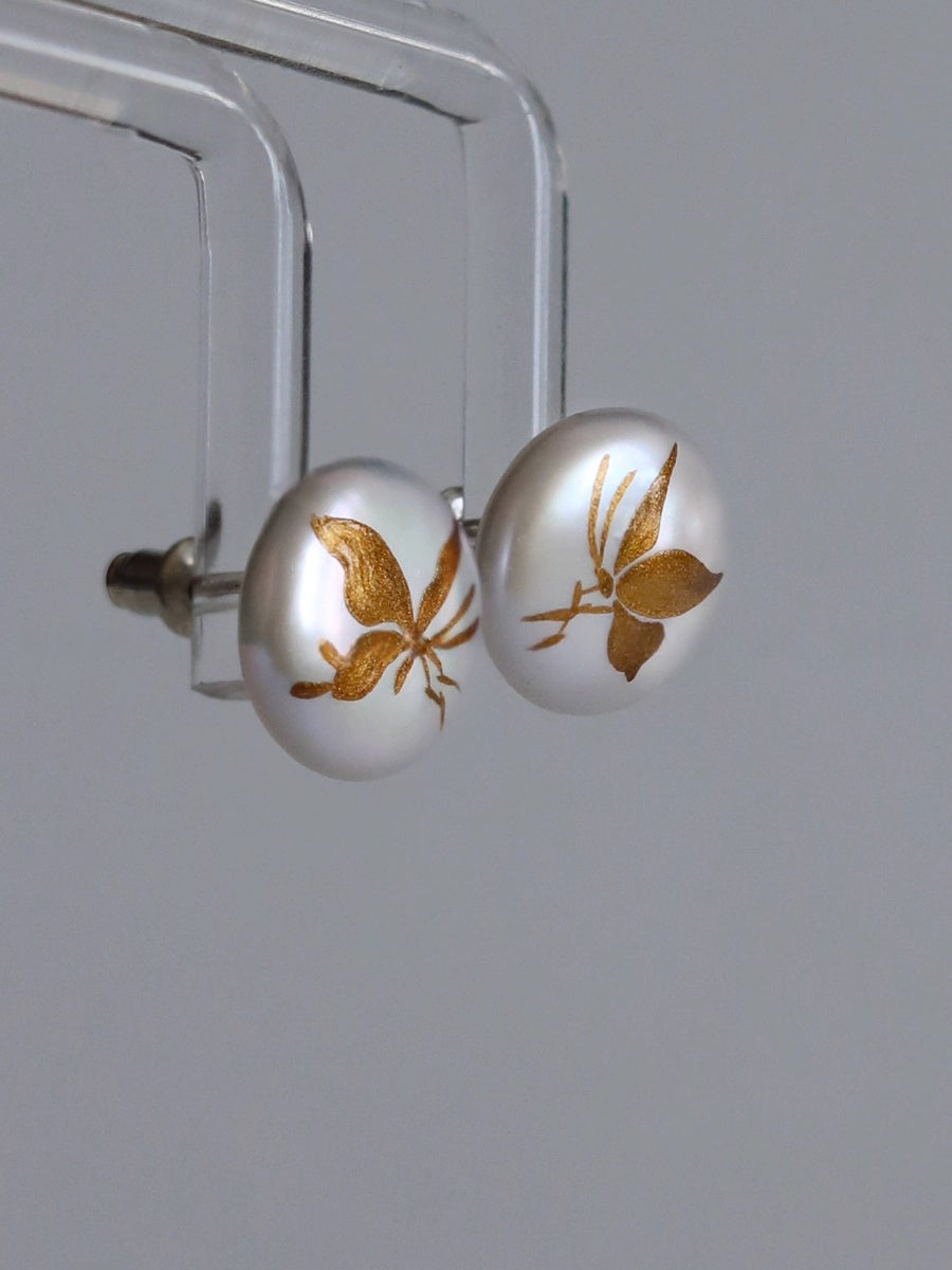 LacLume Baroque Pearl Earrings handmade jewelry