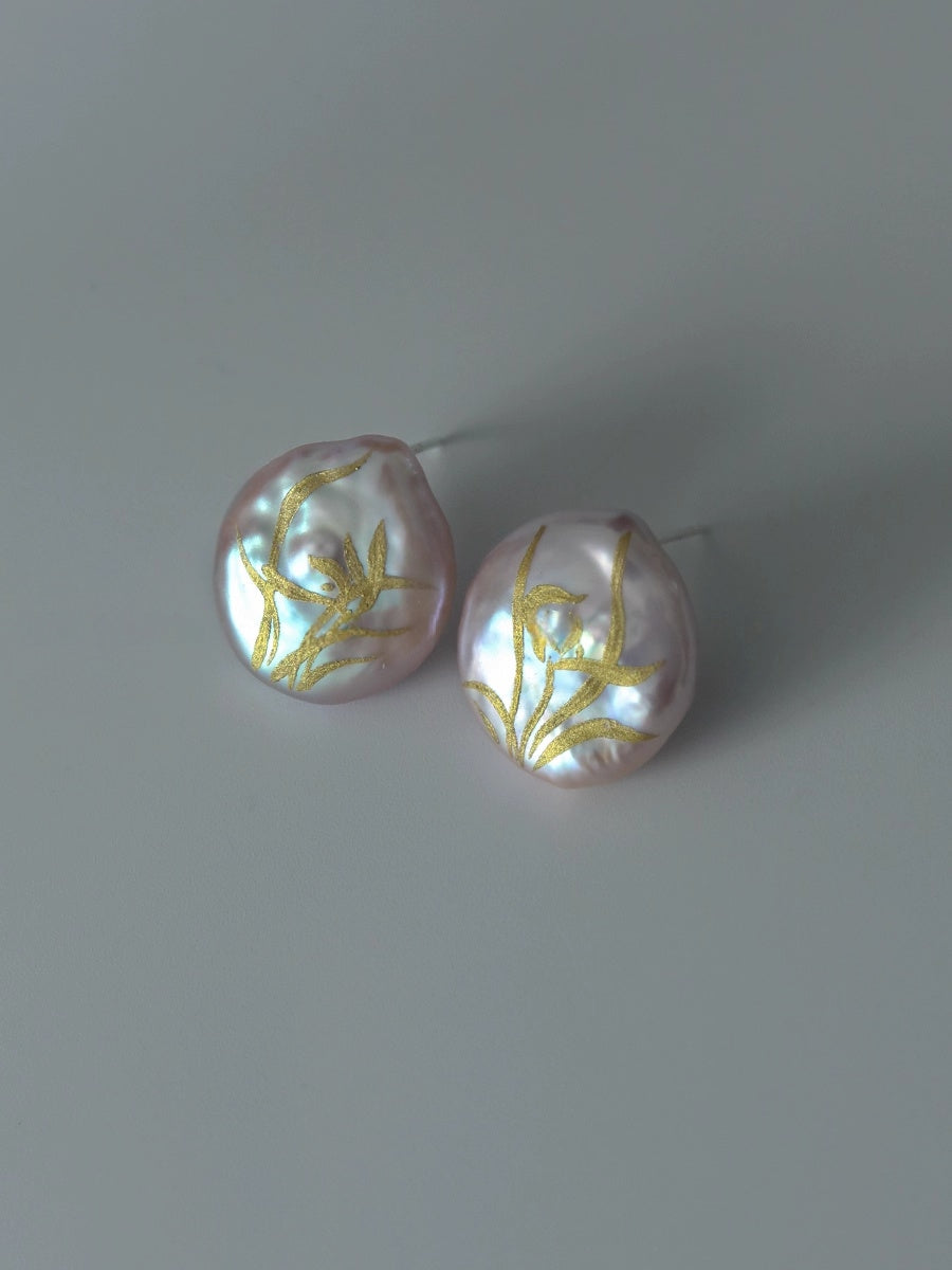 LacLume Pearl Orchid handmade jewelry