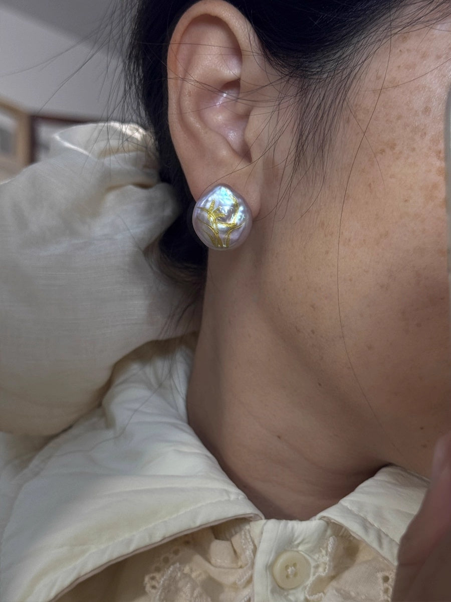 LacLume Pearl Orchid handmade jewelry