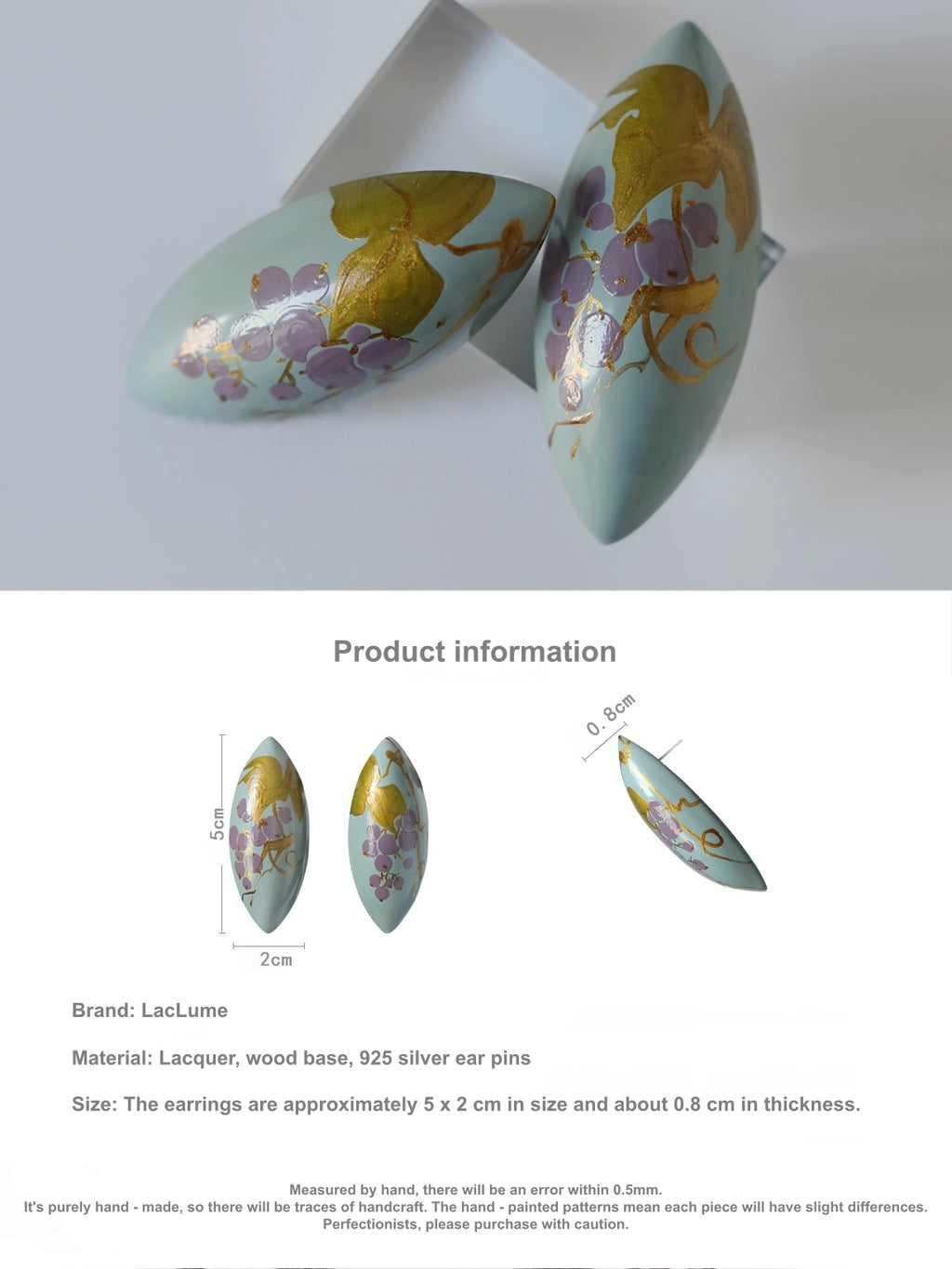 LacLume Purple Berry Bubbles handmade jewelry