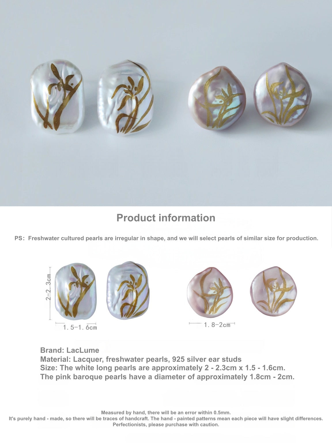 LacLume Pearl Orchid handmade jewelry