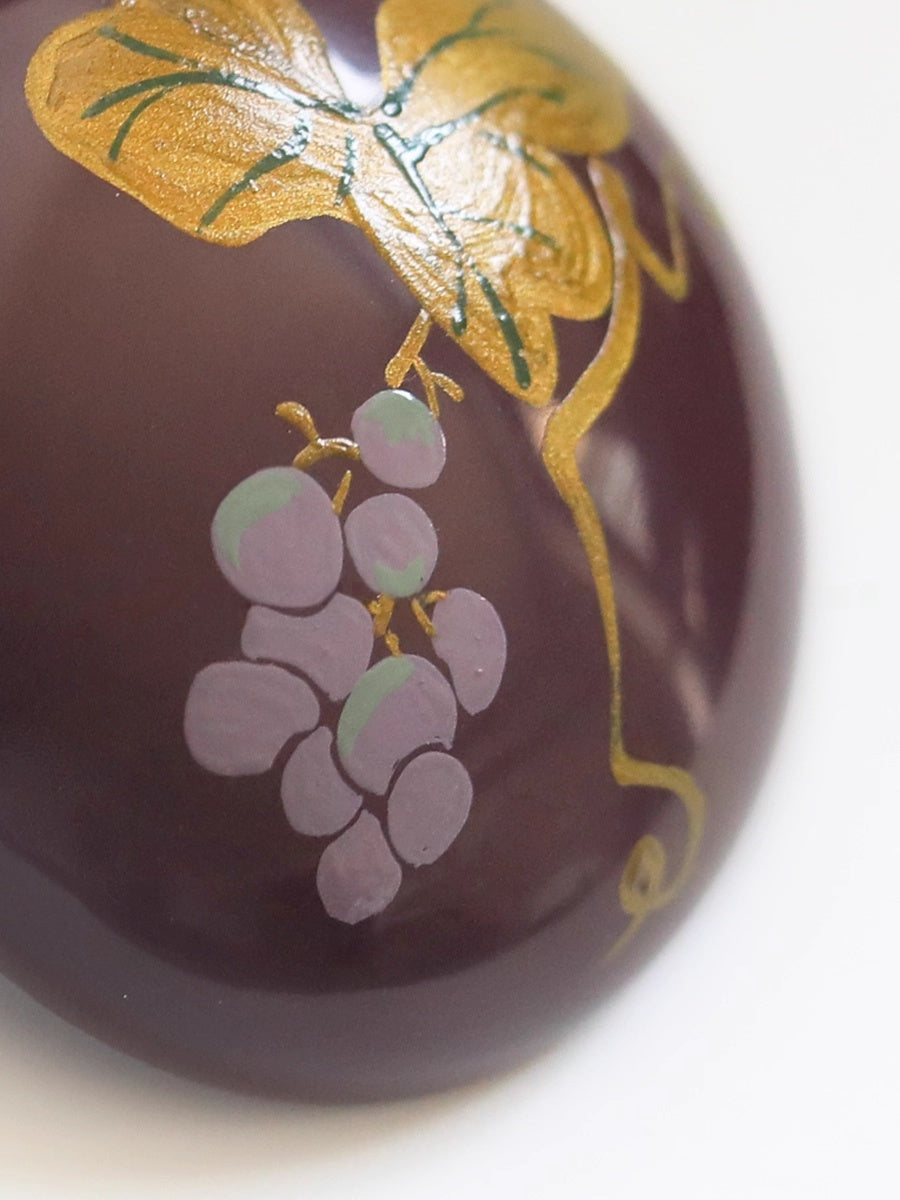 LacLume Original Lacquer Hand-Painted Grape Earrings