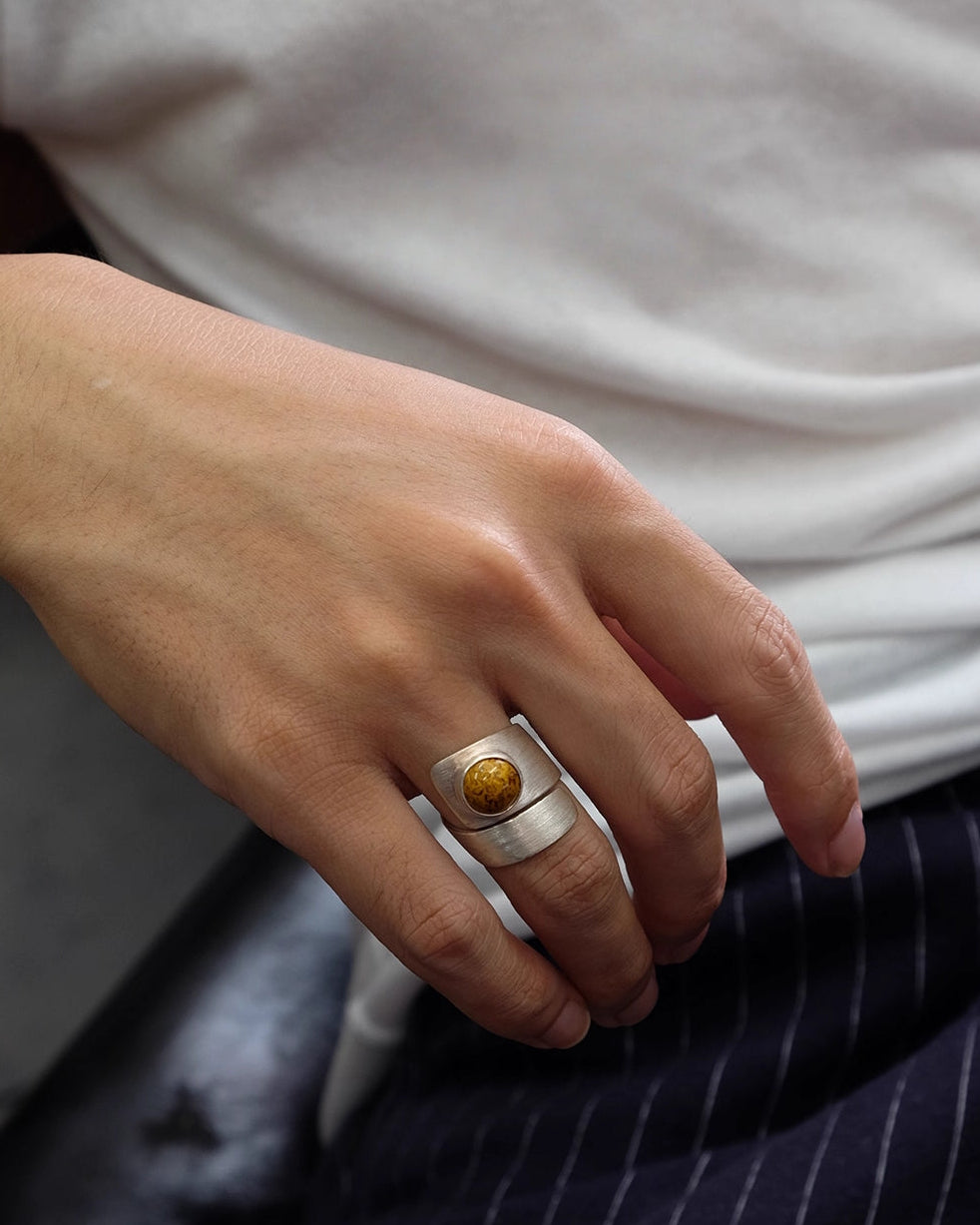 LacLume Saturn handmade jewelry