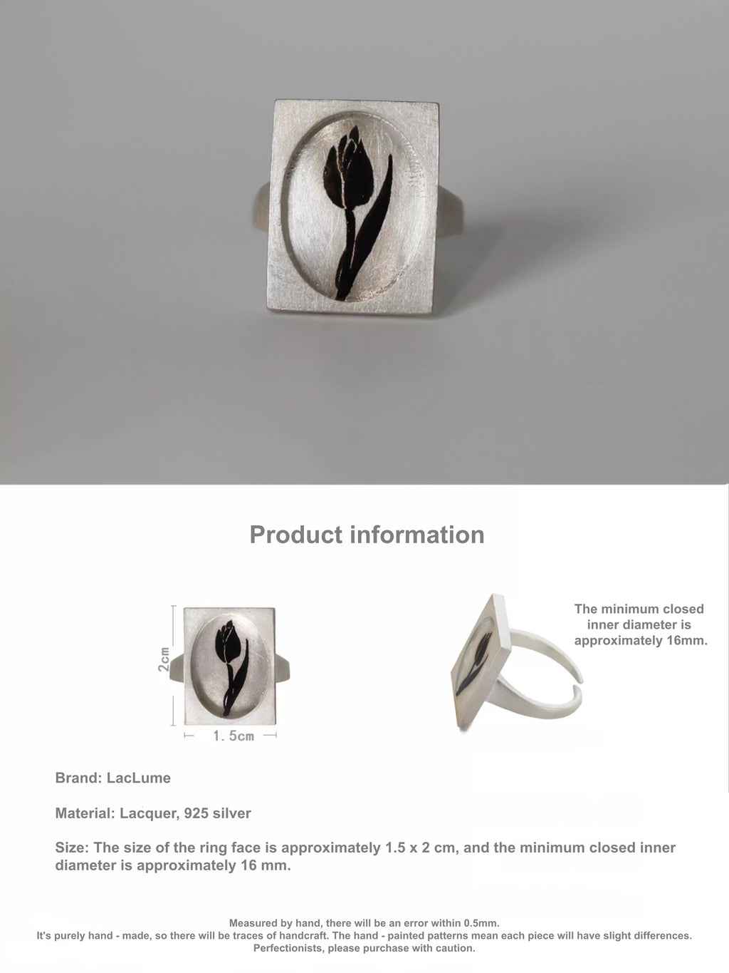 LacLume Tulip handmade jewelry