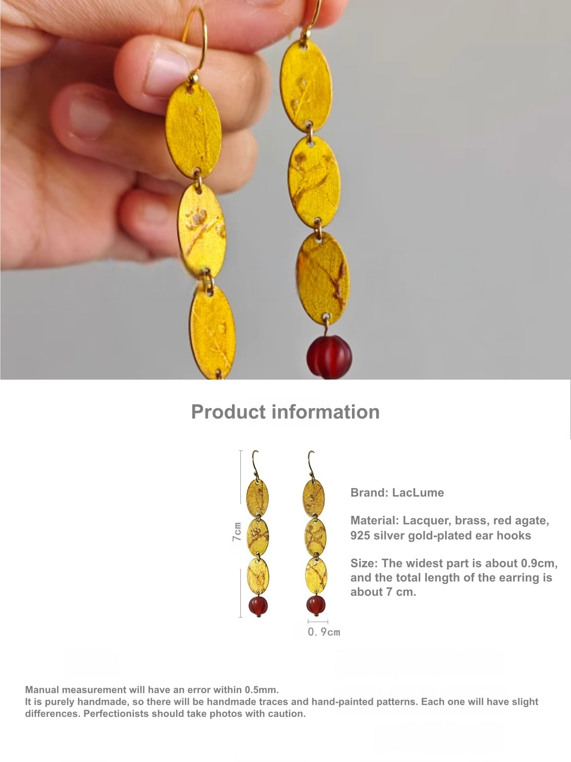 LacLume Sunset handmade jewelry