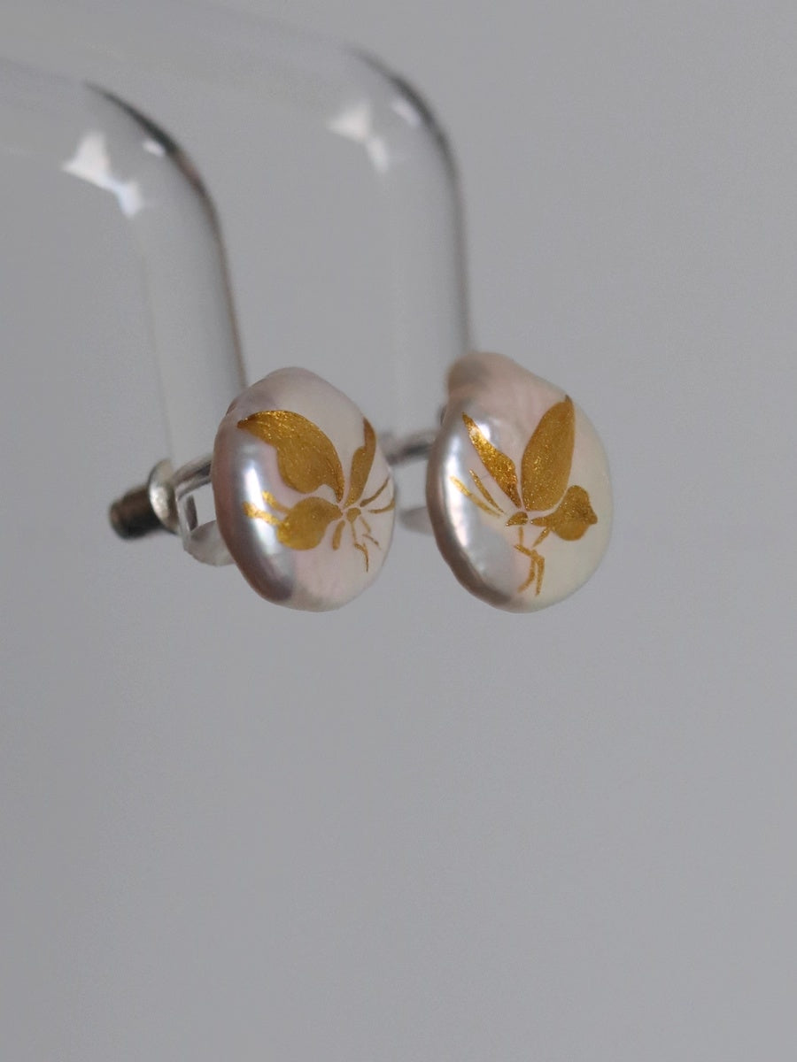 LacLume Baroque Pearl Earrings handmade jewelry